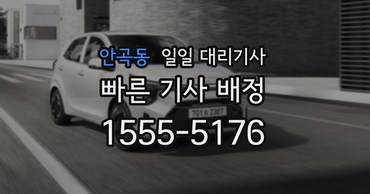 안곡동 일일 대리기사