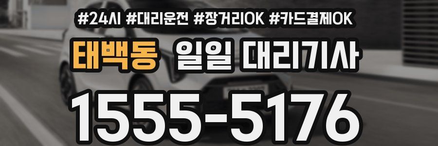 태백동 일일 대리기사
