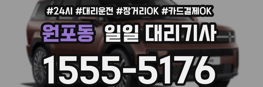 원포동 일일 대리기사