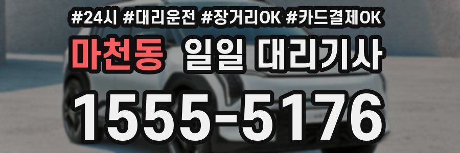 마천동 일일 대리기사