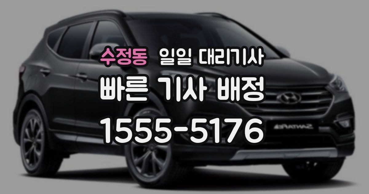 수정동 일일 대리기사