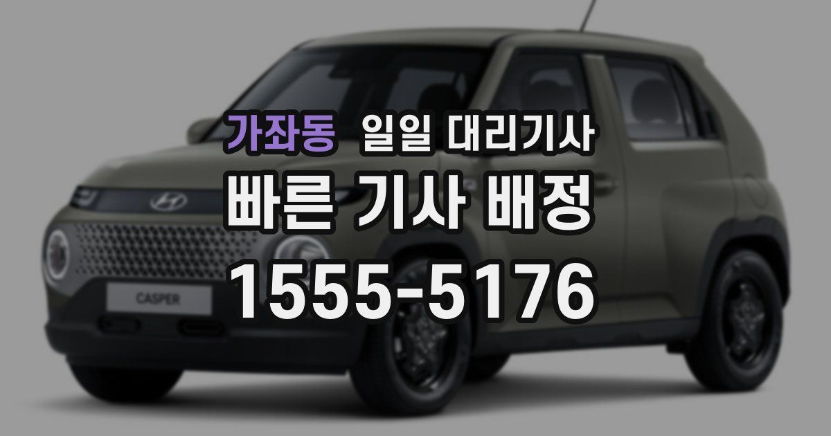 가좌동 일일 대리기사