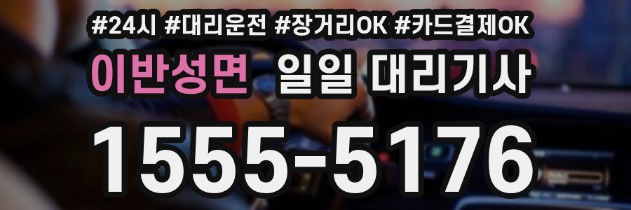 이반성면 일일 대리기사