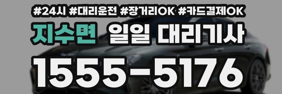 지수면 일일 대리기사