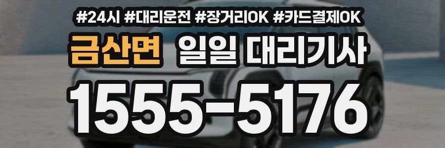 금산면 일일 대리기사