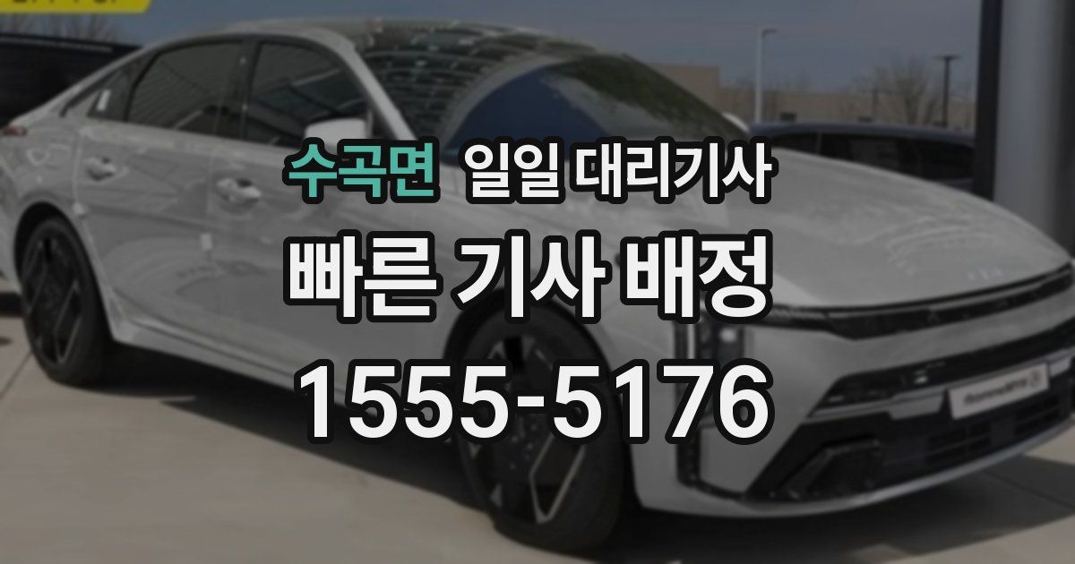 수곡면 일일 대리기사