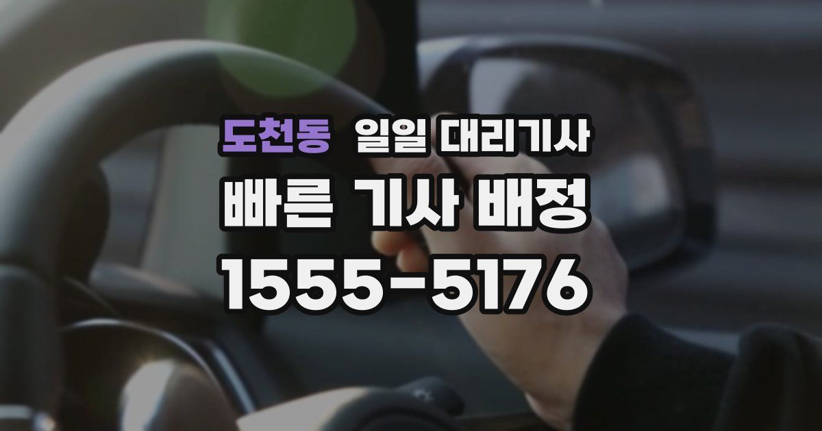 도천동 일일 대리기사