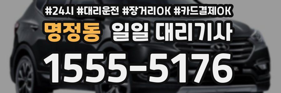 명정동 일일 대리기사
