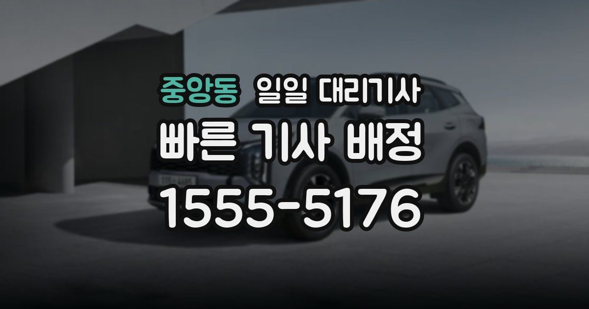 중앙동 일일 대리기사