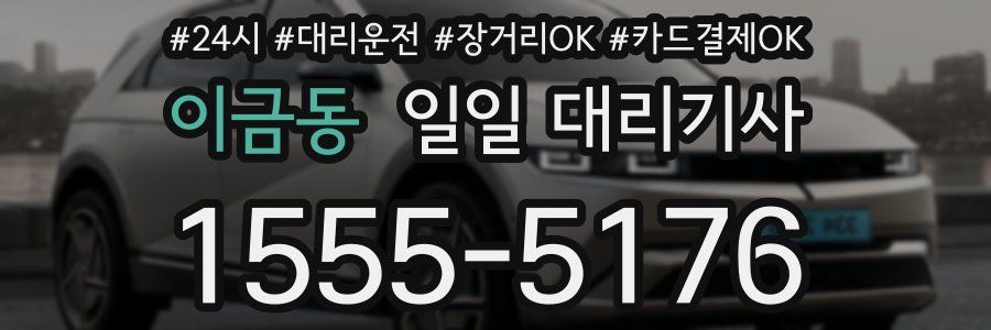 이금동 일일 대리기사