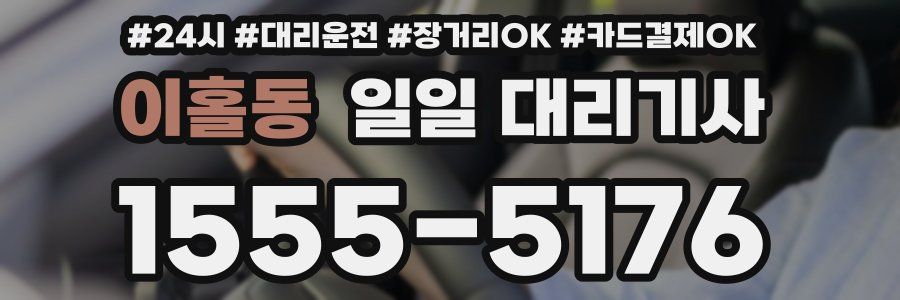 이홀동 일일 대리기사