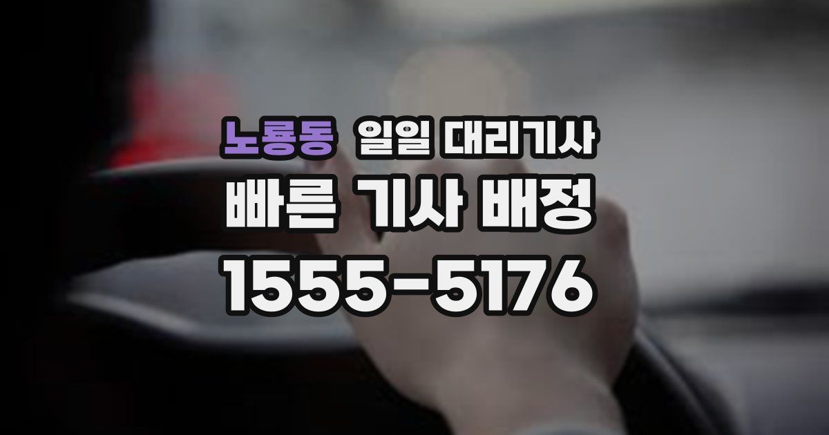 노룡동 일일 대리기사