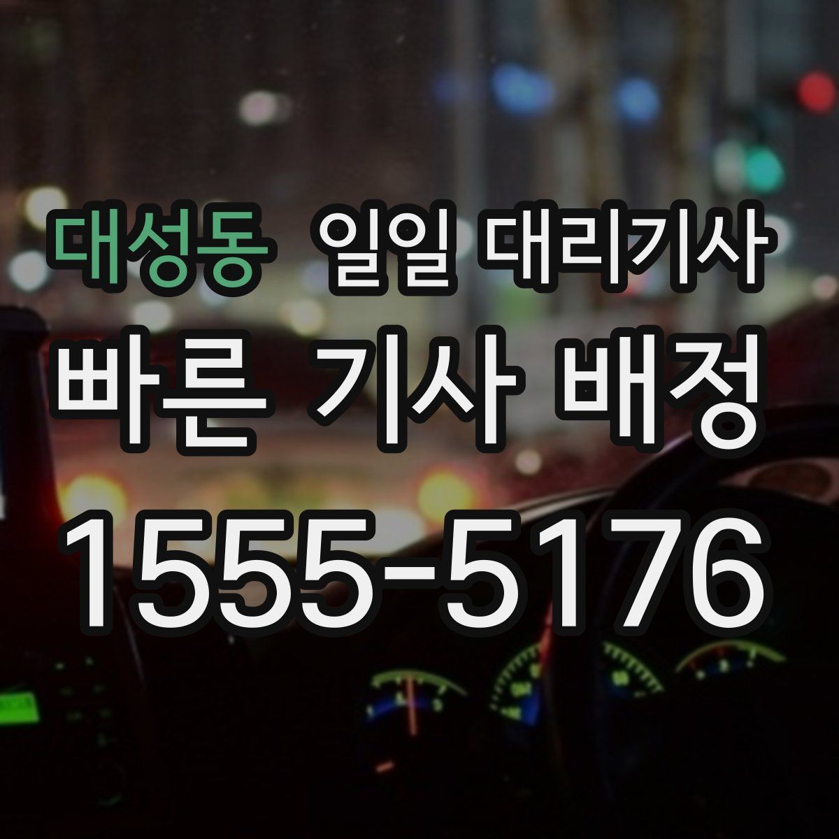 대성동 일일 대리기사