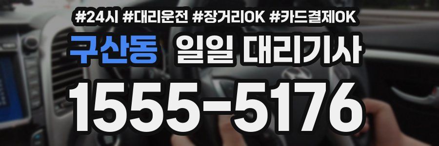 구산동 일일 대리기사