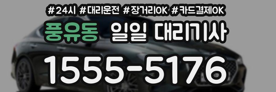 풍유동 일일 대리기사
