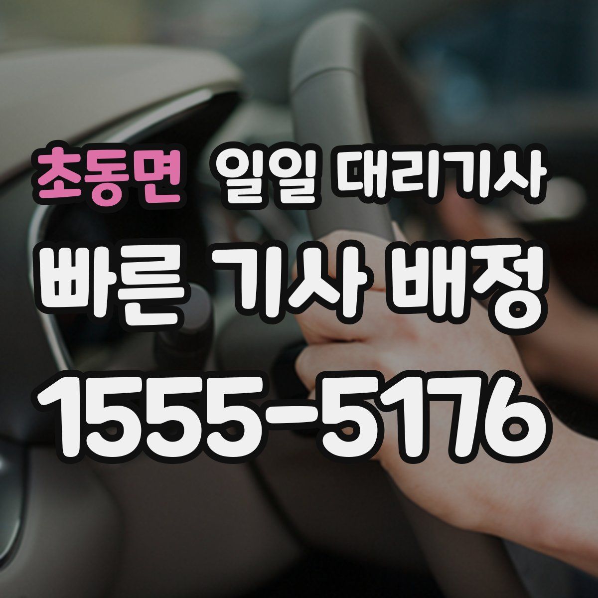 초동면 일일 대리기사