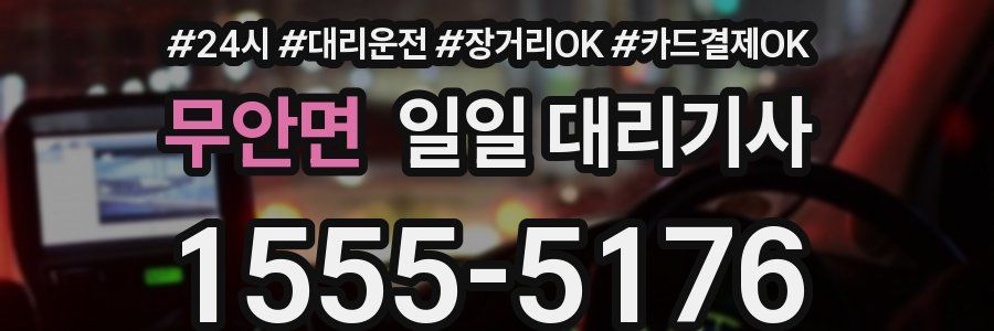무안면 일일 대리기사