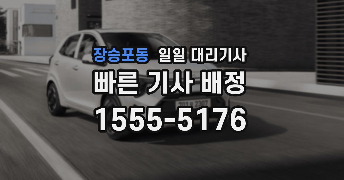 장승포동 일일 대리기사