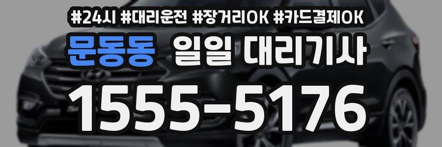 문동동 일일 대리기사