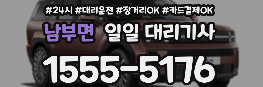 남부면 일일 대리기사