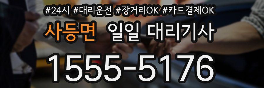 사등면 일일 대리기사