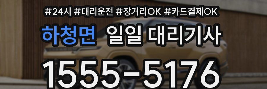 하청면 일일 대리기사