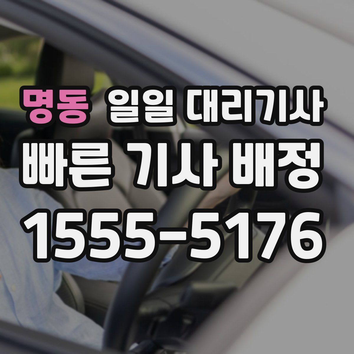 명동 일일 대리기사