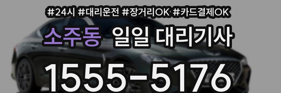 소주동 일일 대리기사