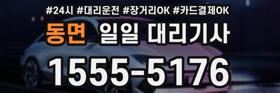 동면 일일 대리기사