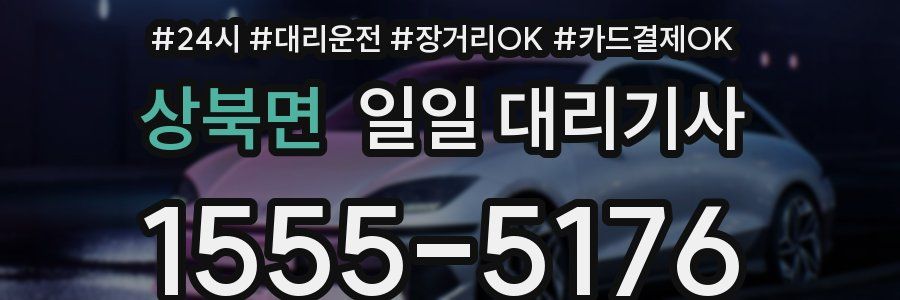 상북면 일일 대리기사