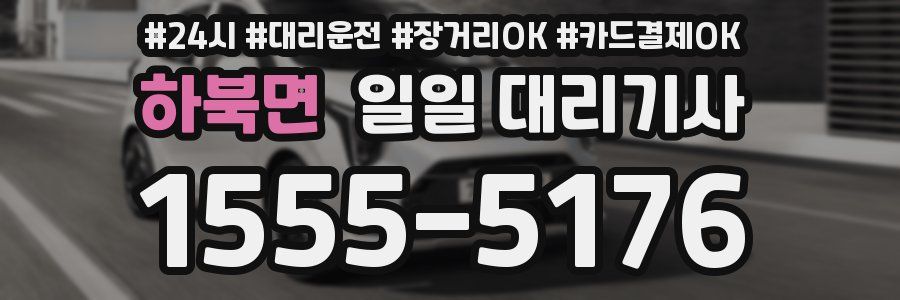 하북면 일일 대리기사