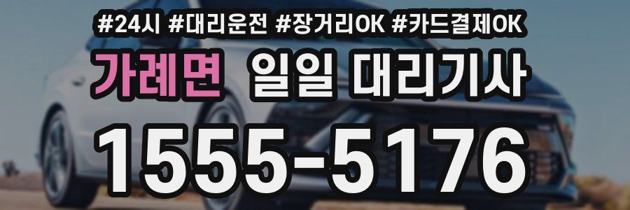 가례면 일일 대리기사