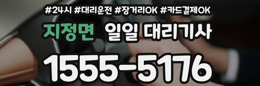 지정면 일일 대리기사