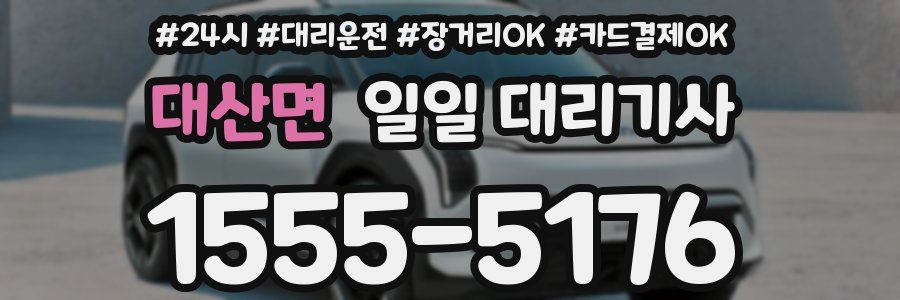 대산면 일일 대리기사