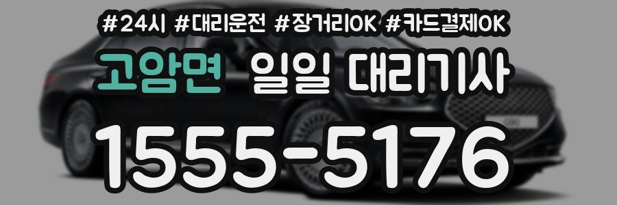 고암면 일일 대리기사