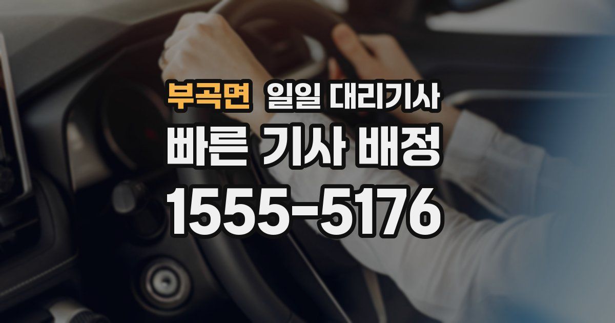 부곡면 일일 대리기사