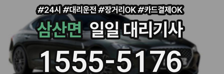 삼산면 일일 대리기사