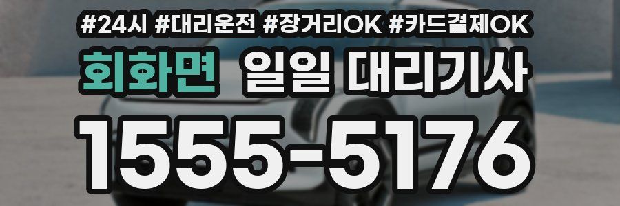 회화면 일일 대리기사