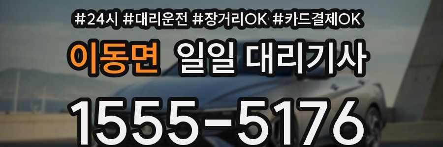 이동면 일일 대리기사
