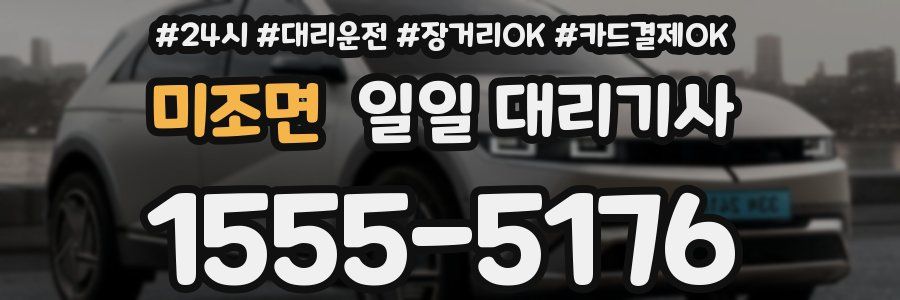 미조면 일일 대리기사