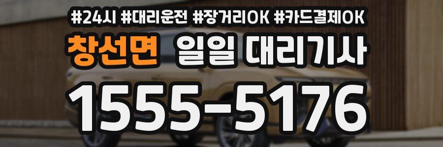 창선면 일일 대리기사