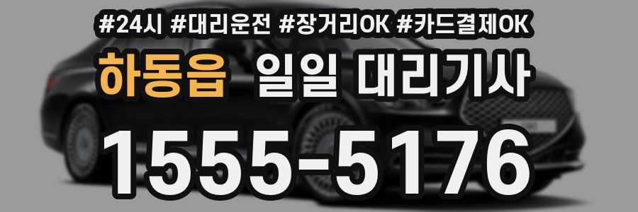 하동읍 일일 대리기사