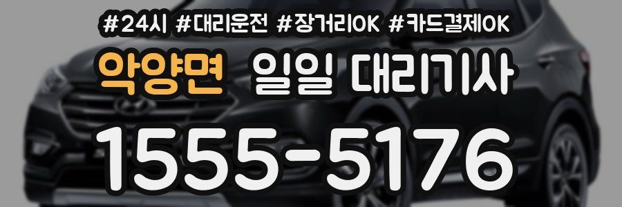 악양면 일일 대리기사