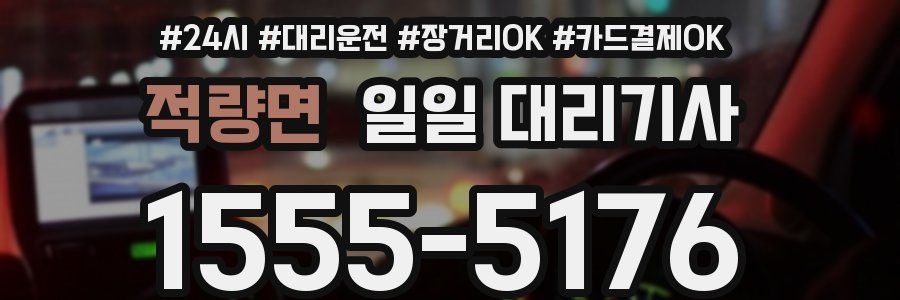 적량면 일일 대리기사