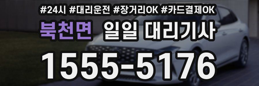 북천면 일일 대리기사