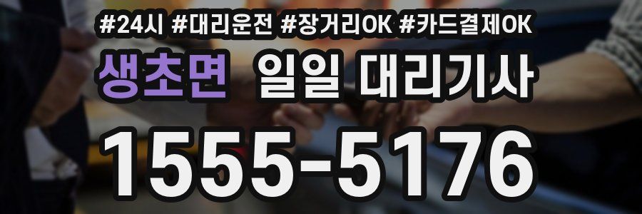 생초면 일일 대리기사