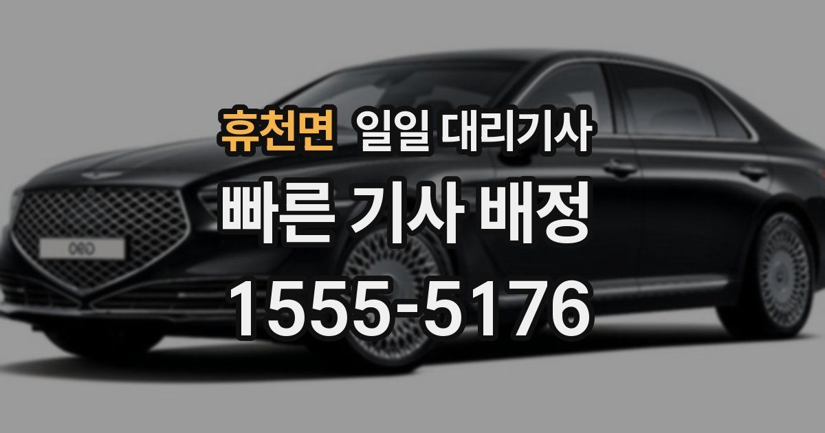 휴천면 일일 대리기사