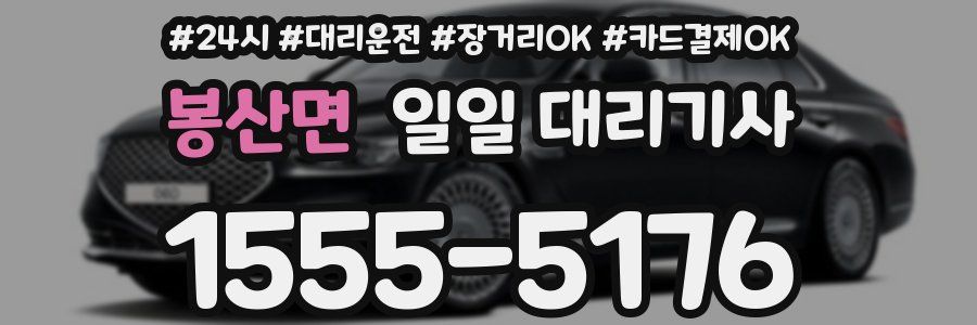 봉산면 일일 대리기사