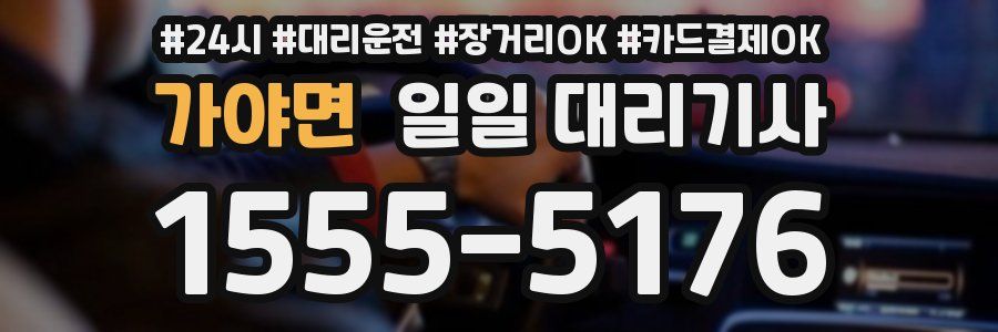 가야면 일일 대리기사