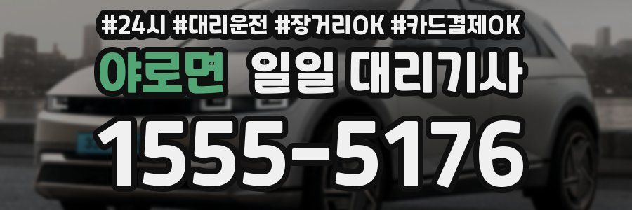 야로면 일일 대리기사